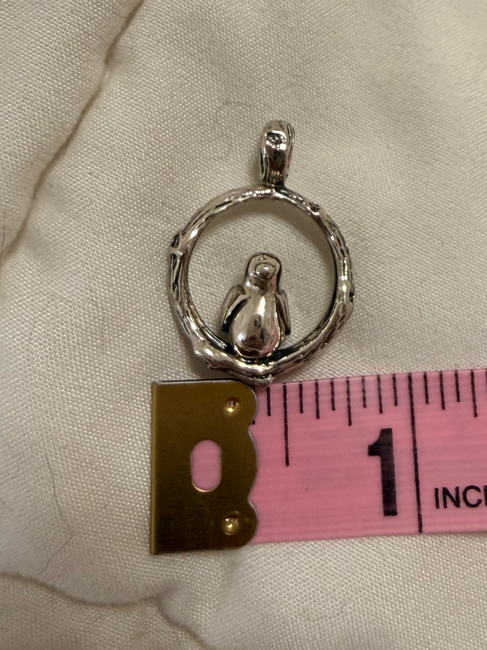 Vintage Mignon Faget Sterling Silver Bird on Perch Pendant Retired